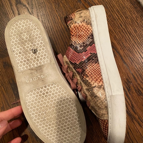 JSlides pink snake print sneakers - Picture 2 of 3